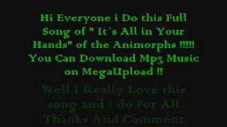 Animorphs  It´s All in Your Hands [upl. by Neelat]