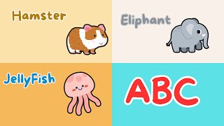 A to Z Animal Alphabet Song  Learn Letters with Fun Animal Names  Kids [upl. by Nile]