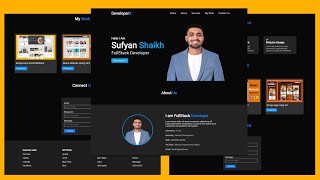 Responsive Personal Portfolio Website Using HTML CSS and JavaScript  Portfolio Website JavaScript [upl. by Navarro]