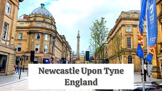 Newcastle Upon Tyne UK  4K Walking Tour [upl. by O'Gowan]