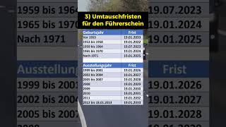 Führerschein Umtausch Alle Fristen [upl. by Nair]