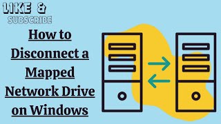 How to Disconnect a Mapped Network Drive on Windows [upl. by Waverly]