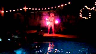 Fire Twirling at the Durans Pool Party [upl. by Endo308]