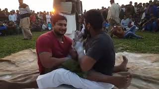 Basharat Gujjar VS Nadeem Urf Demi Gujjar  Wrist Wrestling [upl. by Cortie]