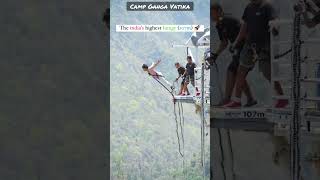 bungee jumping highest in india ♥️ Rishikesh [upl. by Maxia]