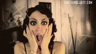 1920s Flapper Girl Halloween Makeup Tutorial 2019 SMASHINBEAUTY [upl. by Lednahs]