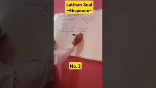 Latihan Soal Matematika Eksponen No2 matematika eksponen trikcepatmatematika hitungcepat short [upl. by Rains]