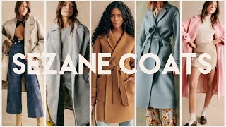 BEST Sezane coats  I tried on and reviewed 10 SEZANE COATS for you [upl. by Harriott583]