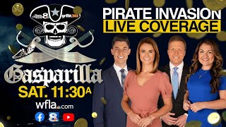 Gasparilla 2023 Pirate Invasion amp Parade Live from Tampa Florida on WFLA Now Livestream [upl. by Baxy855]