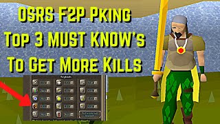 OSRS F2P Pk Tips 2021 Top 3 Must Knows For Beginners [upl. by Noled]