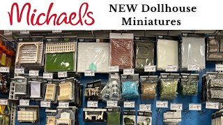 NEW Miniatures at Michaels Crafts Stores Dollhouses Dioramas Tiny Garden amp Terrain [upl. by Selda726]