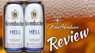 Krombacher Hell  Krombacher Brauerei  Beer Review [upl. by Oza]