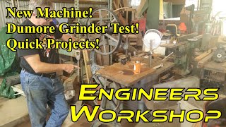 New Machine Dumore Toolpost Grinder Test Quick Projects [upl. by Nahgen79]