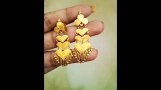 Earrings collectiontrending gold goldaccessories goldjewellery goldaccessories shorts [upl. by Brindell95]