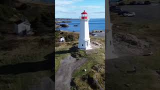 Newly renovated lighthouse louisbourg cape Breton nova Scotia capebretonisland walkingtrail [upl. by Olimac769]