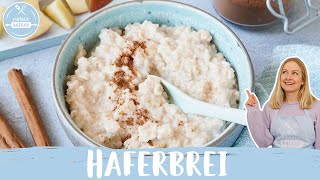 Haferbrei 🥣🌾 in 10 Minuten zubereitet  Porridge Grundrezept oatmeal bowl  Einfach Backen [upl. by Filbert]