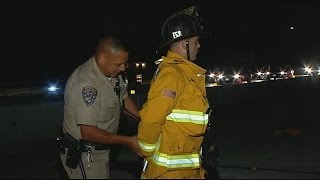 CHP officer handcuffs Chula Vista Firefighter caught on camera by CBS 8 [upl. by Lasala]