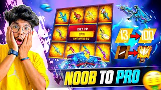 Free Fire NOOB TO PRO ULTRA MAX IN 9 Mins😍😳 Bought Everything From Events Garena Free Fire [upl. by Jilleen57]