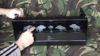 SMK MAGNETIC AIR GUN KNOCK DOWN PISTOL RIFLE RESETTING TARGET SHOOTING [upl. by Antoni]