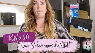 Live Schwangerschafttest  bin ich schwanger geworden im Kryozyklus  KiWu 20  ICSI Tagebuch [upl. by Lockhart476]