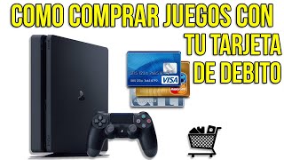 Cómo usar mi tarjeta de débito en ps4 para comprar juegos 😎 2022 [upl. by Altis90]