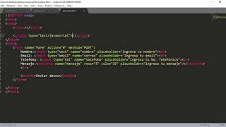 validar formulario html con javascript [upl. by Ylyl]