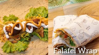 Falafel Wrap  Falafel Shawarma  Falafel Hummus Shawarma [upl. by Evetta]