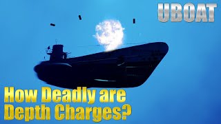 UBOAT Game  How deadly are Depth Charges [upl. by Rupert]