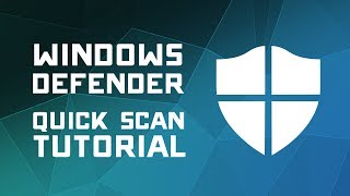 How to Scan for Viruses with Windows Defender  Windows 10 Tutorial [upl. by Ennahteb]