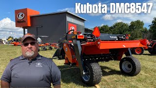 Kubota DMC8547 — Kubotas Largest Center Pivot Trailed Disc Mower Conditioner [upl. by Goth173]