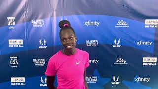 Athing Mu Shares Why She Didn’t Race Before US Olympic Trials Advances To 800m Semifinal [upl. by Lubeck]