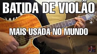 RitmoBatida de Violão  Mais Usada no Mundo  Aulas de Violão [upl. by Aihsenot]