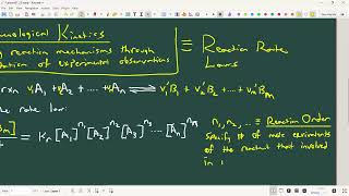 Lecture 24  Chemical Kinetics Pt 3 [upl. by Ruthe]