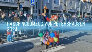 Faschingsumzug Petershausen 2024 [upl. by Atteynek110]