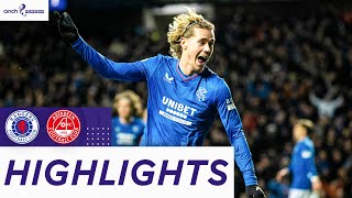 Rangers 21 Aberdeen  Cantwell Spoils Warnock’s First Game In Charge  cinch Premiership [upl. by Habeh]