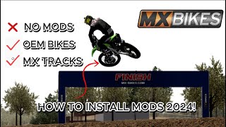 2024 TUTORIAL ON HOW TO INSTALL MODS IN MX BIKES [upl. by Oirottiv]