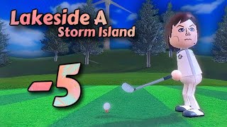 WSR Storm Island  Wii Sports Club Golf  Lakeside A 5 [upl. by Sinnej299]