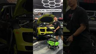 Porsche Gets Transformed🔥 wrap carwrapping transformation custom cars shorts viralvideo [upl. by Elna]