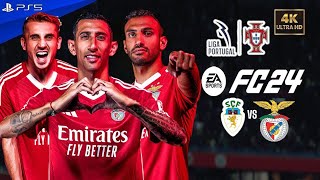 FC 24  Farense vs SL Benfica  Liga Portugal Full Match 2024 ft Di Maria Aktürkoğlu  PS5™ 4K60 [upl. by Moir299]