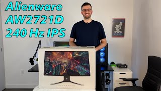 Alienware AW2721D Gaming Monitor  Detailed First Look At This QHD 240Hz Gaming BEAST [upl. by Oer313]