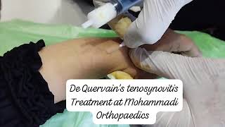 de quervains tenosynovitis treatment at Mohammadi Orthopaedics [upl. by Richman]