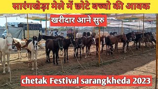 सारंगखेड़ा मेले में छोटे बच्चो की आवक  chetak Festival 2023 [upl. by Nigam122]