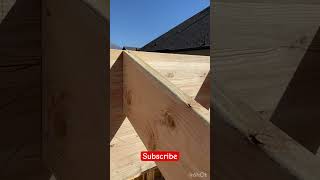 Setting rafterssolflo framinglife construction foryou rafters shortsvideoconstructionframing [upl. by Nekciv]