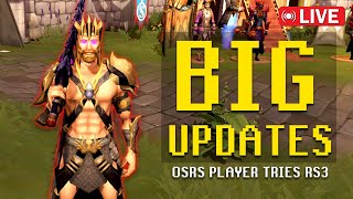 OSRS player Streams RS3  Big Updates  Quest Progression [upl. by Adnopoz]