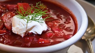 Classic Borscht Recipe  Borscht Soup of Ukrainian origin [upl. by Soirtimid]