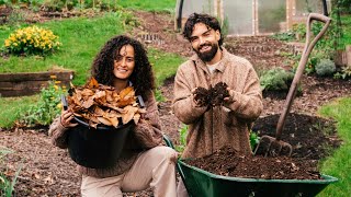 Garden Day With My Love 🧑🏽‍🌾👩🏽‍🌾 Making FREE Compost [upl. by Ivonne]