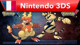 Pokémon X amp Pokémon Y  Magmar et Electabuzz Nintendo 3DS [upl. by Oicram426]