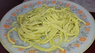 SPAGHETTI VERDE A LA CREMA  Susy Cocina [upl. by Ainahs757]