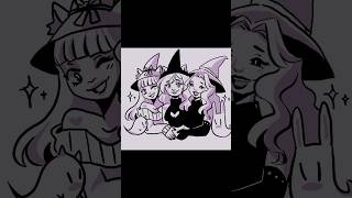 Drawing my Characters on Procreate 🎃✨ artshorts procreate drawing [upl. by Larkins]