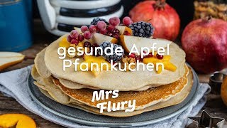 Gesunde Apfel Pfannkuchen vegan amp glutenfrei [upl. by Rudin]